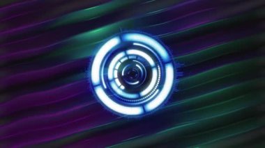 Sıvı arkaplandaki tarama alanının animasyonu. veri işleme, renk ve hareket kavramı dijital olarak oluşturulmuş video.