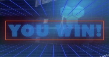 Sendeki animasyon mavi şebeke ve veri işleme üzerinden metin kazandı. Video oyunu, eğlence ve dijital arayüz kavramı dijital olarak oluşturuldu.