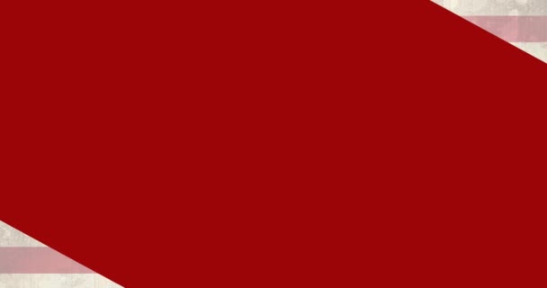 Состав Текста Дня Ветеранов Звездами Полосами Двумя Американскими Флагами Над — стоковое видео