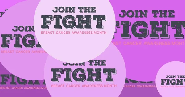 Zusammensetzung Des Mehrfachen Brustkrebstextes Auf Lila Hintergrund Konzept Der Kampagne — Stockfoto