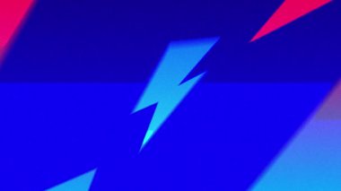 Çizgili arka planda renkli yıldırımlar ve gri altıgenlerin animasyonu. küresel iletişim ağı ve dijital arayüz arkaplan kavramı dijital olarak oluşturulmuş video.