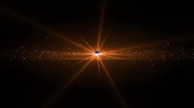 Teşekkür mesajının animasyonu siyah arka planda turuncu ışıklar üzerinden. Video oyunu, eğlence ve dijital arayüz kavramı dijital olarak oluşturuldu.