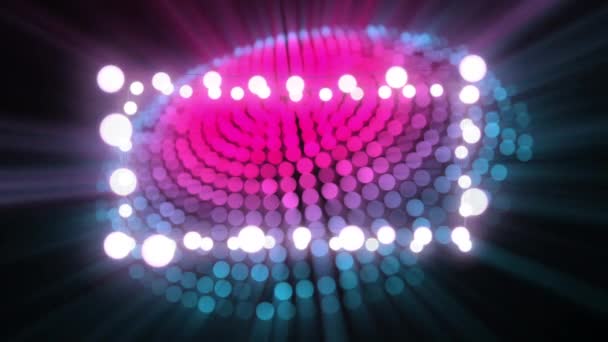 Animación Luces Hadas Decoración Navideña Con Espacio Copia Sobre Brillantes — Vídeo de stock