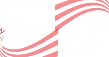 Amerikan bayrağının kırmızı ve beyaz çizgileri üzerinde mutlu gaziler günü metni..