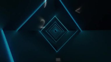 QR kodunun numaraların değişmesi üzerine animasyonu. Dijital güvenlik ve kimlik, dijital arayüz ve veri işleme kavramı dijital olarak oluşturuldu.