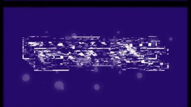 Neon çizgileri üzerinde pembe metalik harflerle başlayan metnin animasyonu. Video oyunu, eğlence ve dijital arayüz kavramı dijital olarak oluşturuldu.