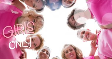 Kızların animasyonu sadece çeşitli gülümseyen kadın grupları üzerine farklı mesajlar atabiliyor. Göğüs kanseri pozitif farkındalık kampanyası konsepti dijital olarak üretildi.