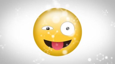 Neon çizgileri üzerinde pembe metalik harflerle başlayan metnin animasyonu. Video oyunu, eğlence ve dijital arayüz kavramı dijital olarak oluşturuldu.