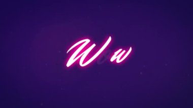 Renkli ışıklar ve mavi arkaplandaki bağlantılar üzerinden wow metninin animasyonu. Video oyunu, eğlence ve dijital arayüz kavramı dijital olarak oluşturuldu.