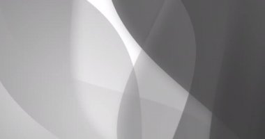 Animation of grey waving layers with copy space on white background. pattern, colour and movement concept digitally generated video.