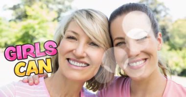 Kız animasyonu, çeşitli gülümseyen kadın grupları üzerinden çeşitli mesajlar atabilir. Göğüs kanseri pozitif farkındalık kampanyası konsepti dijital olarak üretildi.