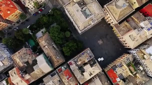 Vista Aerea Bellissimo Paesaggio Urbano Con Più Case Strade Collegamento — Video Stock