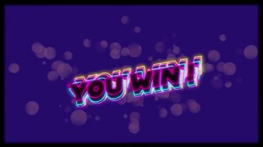 Sendeki animasyon, mavi arka plandaki renkli ışıklarla metin kazandı. Video oyunu, eğlence ve dijital arayüz kavramı dijital olarak oluşturuldu.