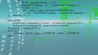 Gri arkaplan ile veri işleme ekranlarının dijital animasyonu. bilgisayar arayüzü ve teknoloji kavramı