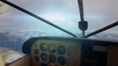 Uçak üzerinden bağlantı ağının animasyonu. küresel seyahat ve bağlantılar konsepti dijital olarak oluşturulmuş video.