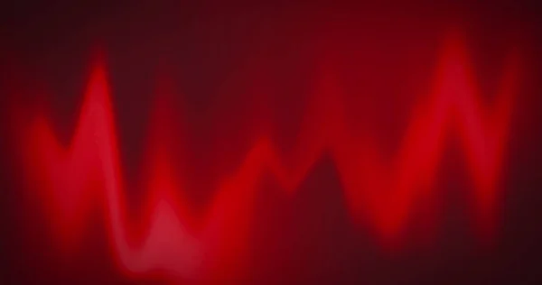 Animation Numérique Des Ondes Moniteur Fréquence Cardiaque Rouge Sur Fond — Photo