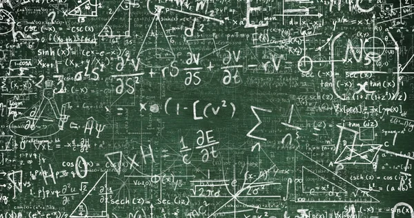 Image Maths Text Moving Mathematical Equations School Education Study Concept — Stock Photo, Image