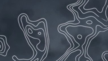 Dokulu gri arkaplanla topoğrafya modelinin dijital animasyonu. küresel ağ oluşturma ve bağlantı teknolojisi kavramı