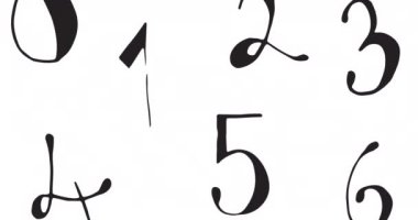 Beyaz arkaplanda hareket eden sayı simgelerinin canlandırılması. okul, eğitim ve öğrenim konsepti dijital olarak oluşturulmuş video.