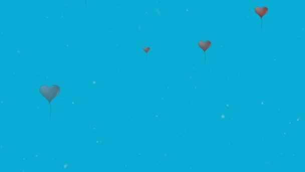 Animación Los Iconos Del Corazón Las Redes Sociales Manchas Blancas — Vídeo de stock