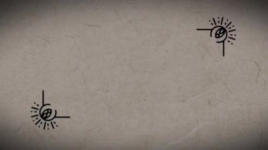 Açık havada dans eden mutlu insanların üzerinde yanmış tabakanın animasyonu. parti ve eğlence konsepti dijital olarak oluşturulmuş video.