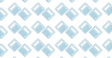 Beyaz arkaplanda hareket eden okul ögeleri simgelerinin canlandırılması. okul, eğitim ve öğrenim konsepti dijital olarak oluşturulmuş video.