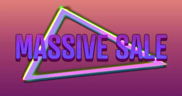 Image Formes Triangle Sur Fond Coloré Les Mots Massive Sale — Photo