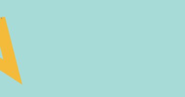 Yeşil arkaplanda hareket eden kare simge canlandırması. okul, eğitim ve öğrenim konsepti dijital olarak oluşturulmuş video.