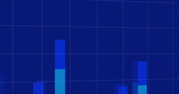 Animation Cartes Crédit Sur Traitement Statistique Financier Des Données Carte — Video