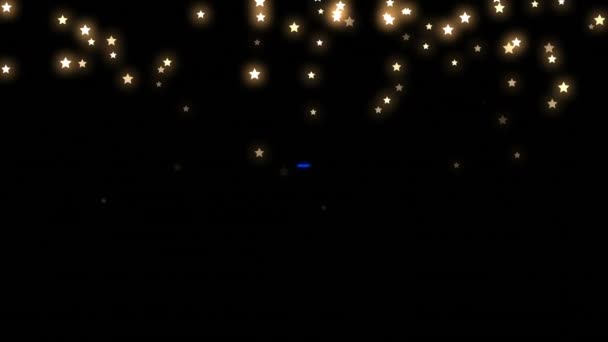 Digitale Animation Von Ihnen Gewinnt Text Über Leuchtende Sterne Die — Stockvideo