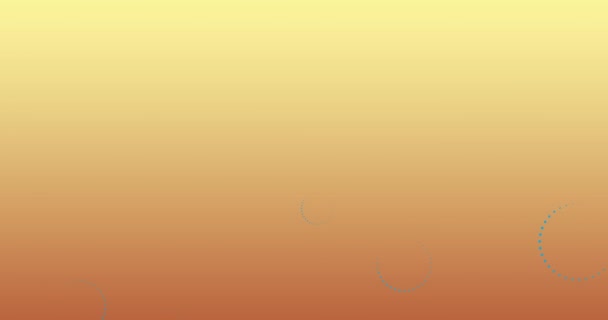 Цифровая Анимация Множественных Значков Пультов Плавающих Жёлтом Градиентном Фоне Концепция — стоковое видео