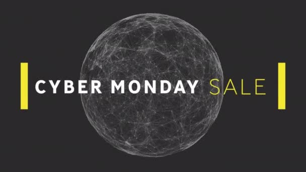 사이버 먼데이 텍스트 Cyber Monday Text Banner 지구적 — 비디오