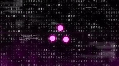 Siyah arkaplandaki veri yükleme halkasının animasyonu. iletişim teknolojisi, veri paylaşımı ve dijital arayüz konsepti dijital olarak oluşturulmuş video.