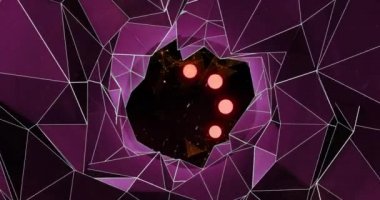 Siyah arkaplandaki veri yükleme halkasının animasyonu. iletişim teknolojisi, veri paylaşımı ve dijital arayüz konsepti dijital olarak oluşturulmuş video.