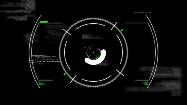 Animation Des Datenladerings Über Der Datenverarbeitung Kommunikationstechnologie Datenaustausch Und Digitales — Stockvideo