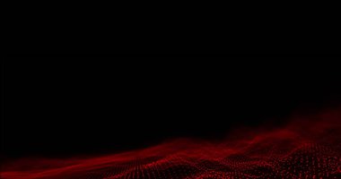 Siyah arkaplandaki dikişsiz döngüde parlayan kırmızı ağ görüntüsü. yineleme, renk ve hareket kavramı dijital olarak oluşturulmuş görüntü.