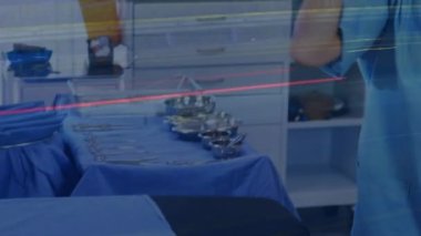 Şehir trafiğine karşı maske takan kadın sağlık çalışanının dijital portresi. Sağlık ve Tıp Konsepti