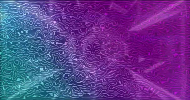 Digitale Animation Von Prozent Verkaufstextbanner Vor Abstrakten Wellenformen Auf Violettem — Stockvideo