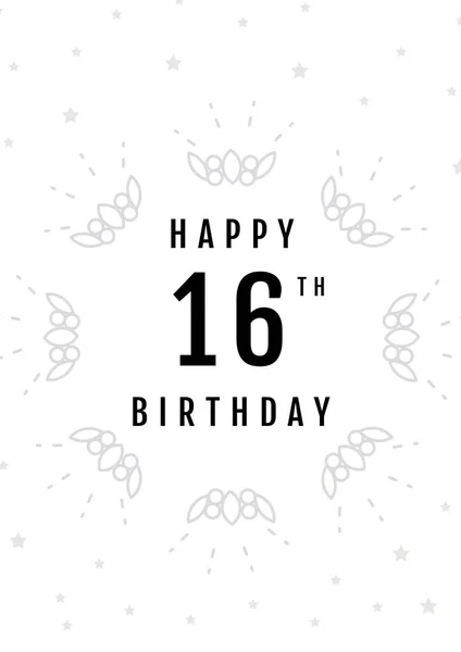 Skład Urodzinowych Pozdrowień Tekst Białym Tle Koncepcja Kartki Życzeniami Urodzinowymi — Zdjęcie stockowe