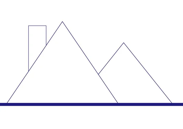 Composición Las Montañas Blancas Icono Sobre Fondo Blanco Concepto Salud — Foto de Stock