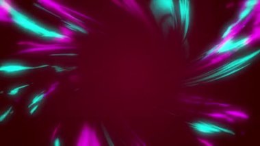 Yeni sezonların animasyonu koyu arkaplanda pembe ve mavi ışıkların üzerinde yazılı. arkaplan alışverişi ve perakende konsepti dijital olarak oluşturulmuş video.