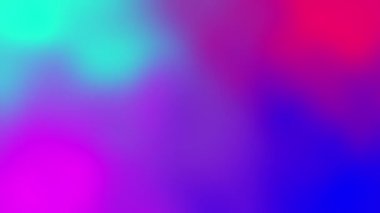 Bulanık mavi ve pembe arkaplanda tekrarlanan sarı, mavi ve pembe geometrik şekillerin canlandırması. 