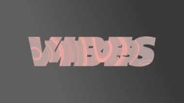 Gri arkaplan üzerinde titreşimlerin animasyonu. arkaplan, sosyal medya ve iletişim konsepti dijital olarak oluşturulmuş video.