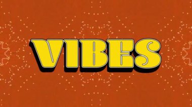 Kırmızı arkaplandaki kaleydoskopik şekillerin üzerindeki titreşimlerin canlandırması. arkaplan, sosyal medya ve iletişim konsepti dijital olarak oluşturulmuş video.