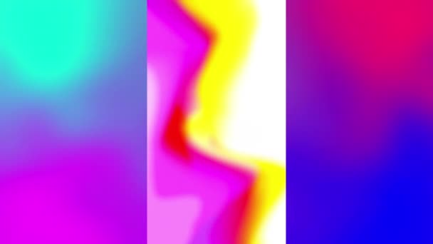 Animation Pink Yellow Forms White Vertical Screen Soft Blurred Pink — Stock Video