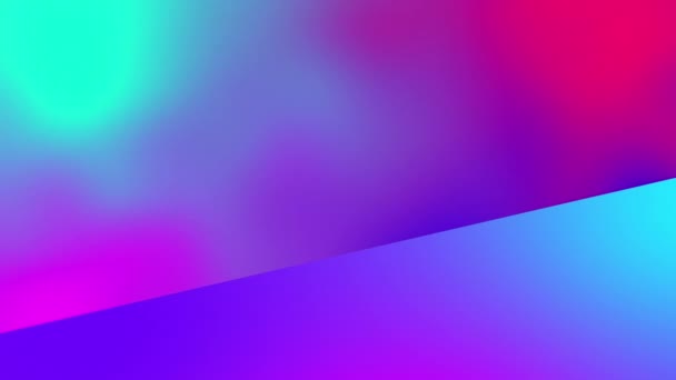 Animation Angled Purple Plane Blurred Pink Blue Background Movement Energy — Stock Video