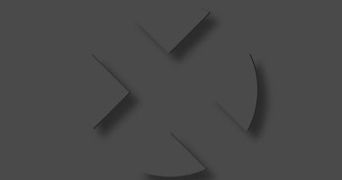 Gri arkaplanda dönen gri daireler ve haçlar. Desen, renk ve hareket kavramı dijital olarak oluşturuldu.