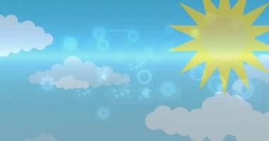 Renkli yapboz parçaları ve mutlu kız ve oğlanlı kurdele animasyonu. otizm, öğrenme güçlüğü, destek ve farkındalık kavramı dijital olarak oluşturulmuş video.