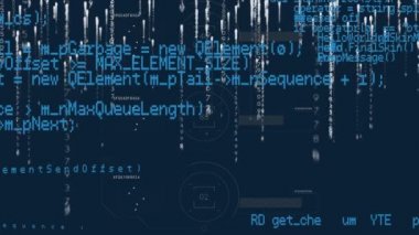 Donanma arka planında veri işleme animasyonu. küresel internet güvenliği, dijital arayüz ve bağlantılar konsepti dijital olarak oluşturulmuş video.