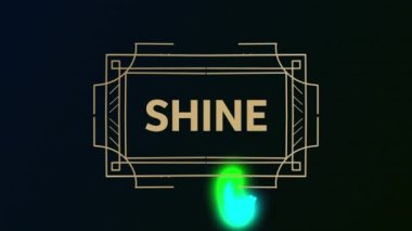 Siyah arkaplanda parlak metin animasyonu. Sosyal medya ve iletişim arayüzü kavramı dijital olarak oluşturulmuş video.